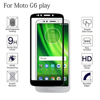 Temperado Telefone De Vidro Para Motorola Moto E5 G6 Jogar Cobertura Completa Cobertura Protetor De Tela Para Moto G6play Película Protetora De Vidro