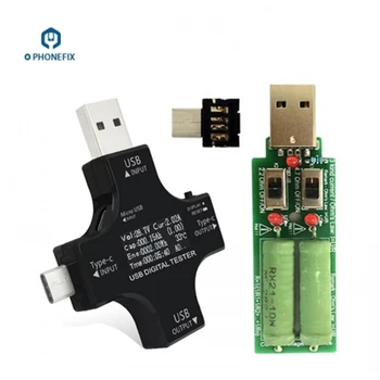 Tipo-C USB Carga de Tensão Tester Telefone de Reparação de placa-Mãe USB Detector de Voltímetro Amperímetro de Energia Móvel do Carregador Capacidade do Testador