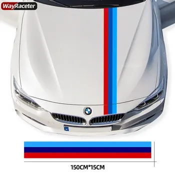 Tricolor M Performance Styling Capa do Carro Adesivo DIY Corpo de Decalque Para a BMW F30 F20 F40 F36 F10 F06 F01 F32 E90 E46 E60 E70 G30 Z4 M3