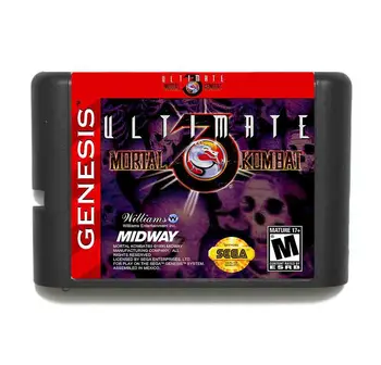 Ultimate Mortal Kombat III 16 Bits Cartão de Jogo Para o Sega Mega Drive e Sega Genesis