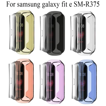 Ultra-Fina de TPU Protetora para Samsung Galaxy Fit e SM-R375 Inteligente Pulseira Pulseira de Prova do risco Total Cobertura de Protecção do Shell