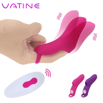 VATINE Dedo Vibrador de Controle Remoto sem Fio Estimulador de Clitóris Brinquedos Sexuais para as Mulheres G Spot Massagem Vibrador, Masturbador Feminino