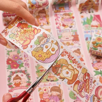 Washi Tape DIY Decorativos Scrapbook Planejador de Fita Autocolante Kawaii Papelaria material Escolar Colagem de Adesivos Novo