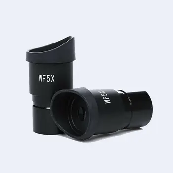 WF 5X / 20mm Estéreo Microscópio Ocular com Olho de Borracha Guardas de Montagem em Tamanho 30,5 mm
