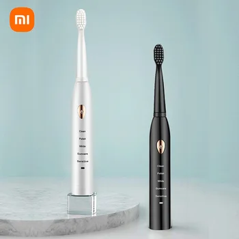 Xiaomi Super Sonic Escovas de dentes Elétricas, ABS IPX7 Impermeável Macio de Cerdas de Escova de dentes Elétrica Com 3 Substituível Cabeças de Escova
