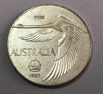 Áustria 1967 1 Dólar Padrão de 100 Coroa Cisne de Prata cópia da moeda 0