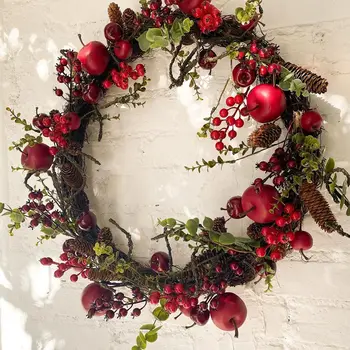 1Pack Artificial de Natal Berry, Ramos de Pinheiro Plantas de Frutas Vermelhas Para a Árvore de Natal de Coroa de flores, Decorações de Natal, Enfeites de Mesa 1
