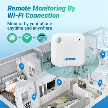 INKBIRD wi-FI Higrômetro Termômetro Digital de Temperatura, Sala de Digitas Medidor de Sensor Medidor de Umidade Termômetro Interior Temp 1