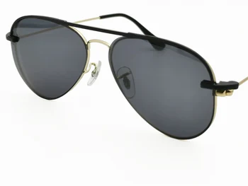 Modelo Nº 3042 único recorte TAC polarizada aviação óculos de sol de lentes para miopia ou hipermetropia óculos extra clipe na sunlens 1
