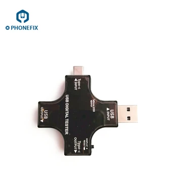 Tipo-C USB Carga de Tensão Tester Telefone de Reparação de placa-Mãe USB Detector de Voltímetro Amperímetro de Energia Móvel do Carregador Capacidade do Testador 1