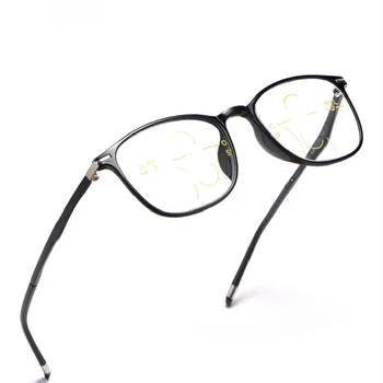 Homens Fotossensíveis Multifocal Progressiva Óculos de Leitura Inteligente Mudança de Foco Duplo Miopia de Mulheres Anti-Luz Azul Automática 3