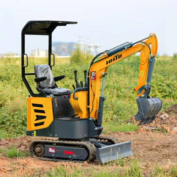 Maquinaria de construção da China Fabricante de Escavadeiras 1000kg Mini Escavadeira LT1010 Mini-Escavadora de 1Ton Pequena Draga para Venda 3