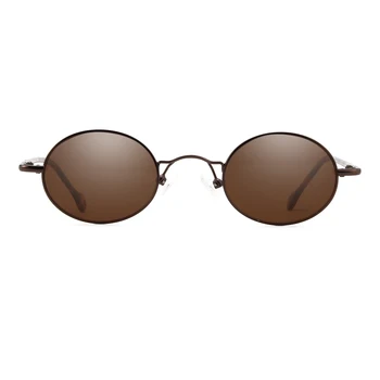 Metal Pequeno Oval Óculos de sol dos Homens 2020 Homens Óculos de Punk Designer Vintage Anti-Reflexo de Óculos de Sol Para Mulheres na Moda 3