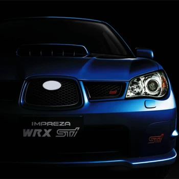 STI Emblema Estilo Carro 3D Etiqueta de Metal Capô Dianteiro Grade Emblema Para o Legado Impreza XV BRZ Forester Subaru WRX Corpo Decoração 3