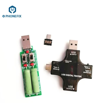 Tipo-C USB Carga de Tensão Tester Telefone de Reparação de placa-Mãe USB Detector de Voltímetro Amperímetro de Energia Móvel do Carregador Capacidade do Testador 3