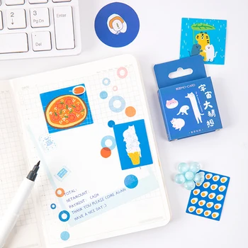 46 pcs/caixa de bonito Abacate memória Decorativa de papel de carta mini Adesivos conjunto de Scrapbooking DIY Diário Álbum Stick Lable 4