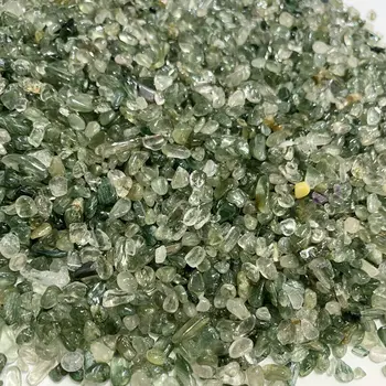 50g Verde Natural Quartzo Rutilated Cascalho, Pedra de Cristal de Cabelo Quartzo Amostra E27 Pedras Naturais e Minerais 4