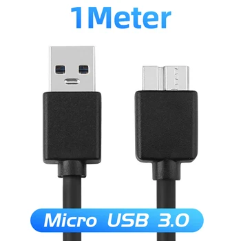 FONKEN USB 3.0 Micro-B USB Cabo USB a Para Micro B Cabo de Dados 1 MILHÃO Para Samsung NOTA3 S5 Carregamento HDD Unidade de Disco Rígido Externa do Fio 4