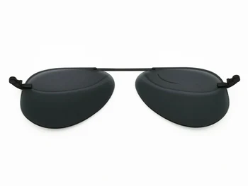 Modelo Nº 3042 único recorte TAC polarizada aviação óculos de sol de lentes para miopia ou hipermetropia óculos extra clipe na sunlens 4