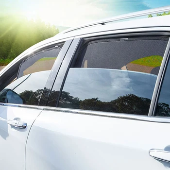 Para Nissan Terra X-Terra 2018-2022 Traseira Janela Do Lado Do Sol Tom Magnético Do Carro Pára-Sol Do Escudo Frontal Moldura Do Pára-Brisa Cortina Viseira 4