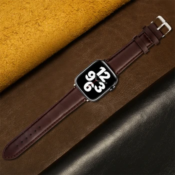 Pulseira de couro Para Apple faixa de relógio de 8 Ultra 7 49mm 45mm 41mm 44mm 40mm 42mm 38mm Smartwatch pulseira bracelete iWatch 6 SE 5 4 3 4