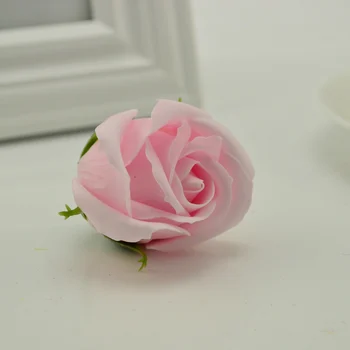 5/10Pcs 5x6Cm Barato Sabão Rosa Cabeça Romântico Presente do Dia dos Namorados Buquê de Casamento, Decoração de Mão de Natal Flores de Arte 5