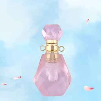 Cristal de Jade Frasco de Perfume, de Vidro Difusor de Aroma Garrafas, Requintado, Pendente de Cinco Cores Rosa, Branco, Marrom, Verde e Preto 5
