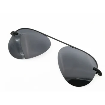 Modelo Nº 3042 único recorte TAC polarizada aviação óculos de sol de lentes para miopia ou hipermetropia óculos extra clipe na sunlens 5