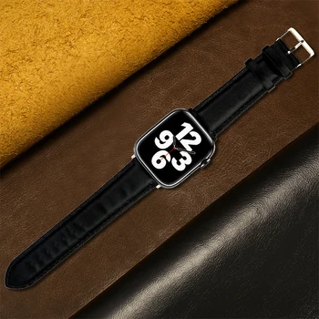 Pulseira de couro Para Apple faixa de relógio de 8 Ultra 7 49mm 45mm 41mm 44mm 40mm 42mm 38mm Smartwatch pulseira bracelete iWatch 6 SE 5 4 3 5